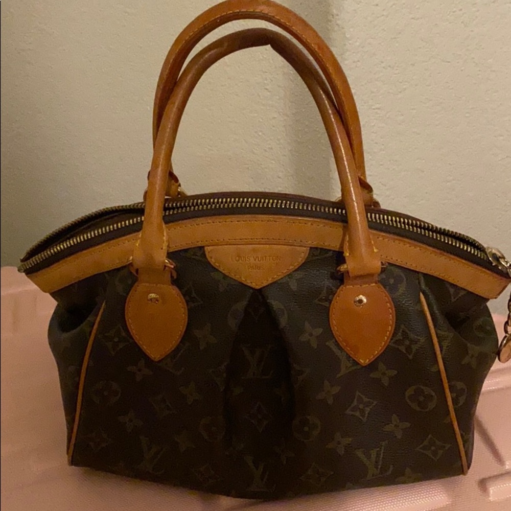 Louis Vuitton Tivoli Pm Handbag Brown Leather